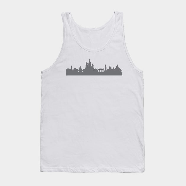 Saint Petersburg in gray Tank Top by 44spaces